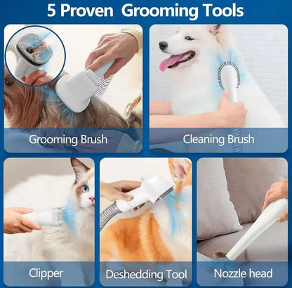 Pet Grooming Vacuum Cleaner Set
