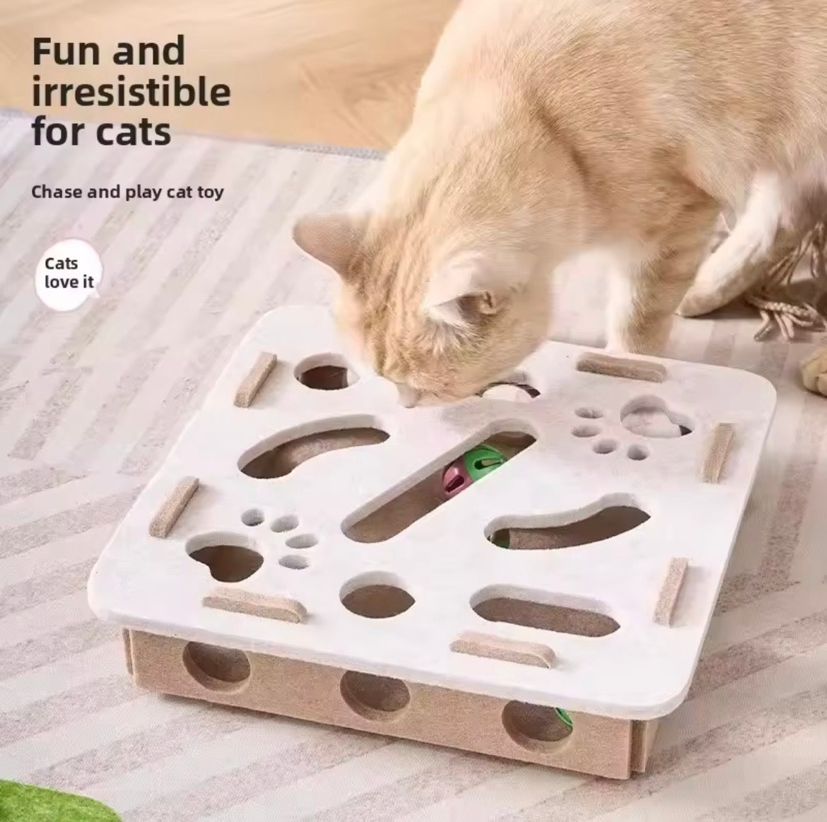 Interactive Cat Puzzle Toy Box