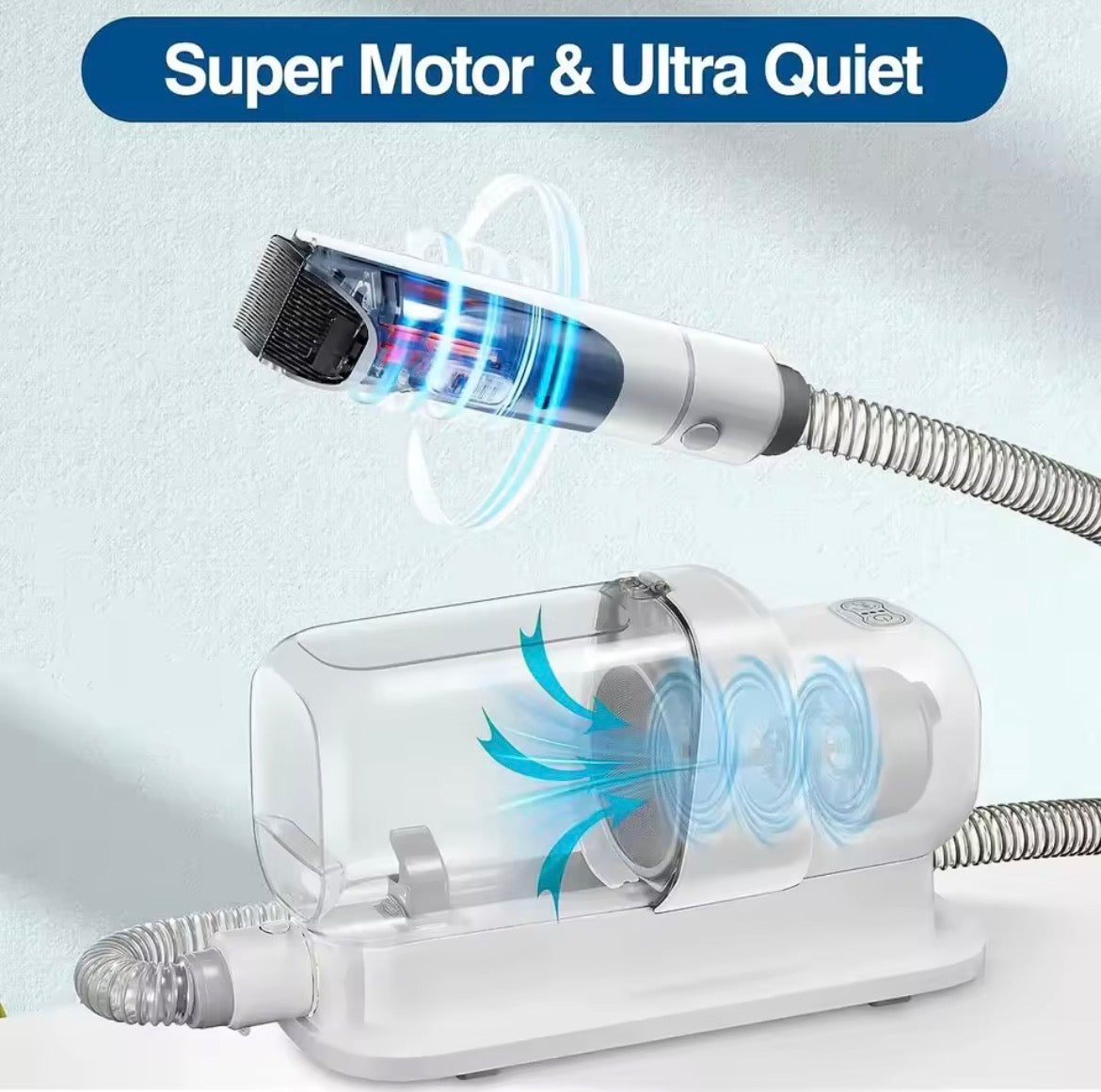 Pet Grooming Vacuum Cleaner Set