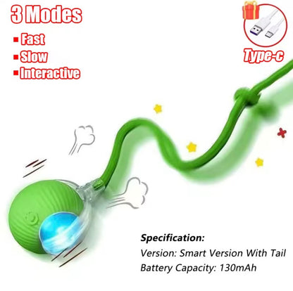 Automatic Rolling Ball with Faux Tail