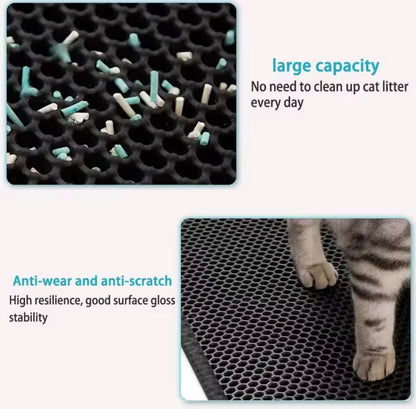 Double Layer Waterproof Cat Litter Mat